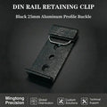 Efficient DIN Rail Accessory Snap Hook Installation Bracket Aluminium Metal Guide Rail Clip Premium Snaps by Accessory Supplier