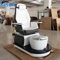 KISEN Luxury Nail Beauty Salon Shop Furniture Reclining Massage Pedicure Chair Electric Foot Spa Pedicure Chair for Sale