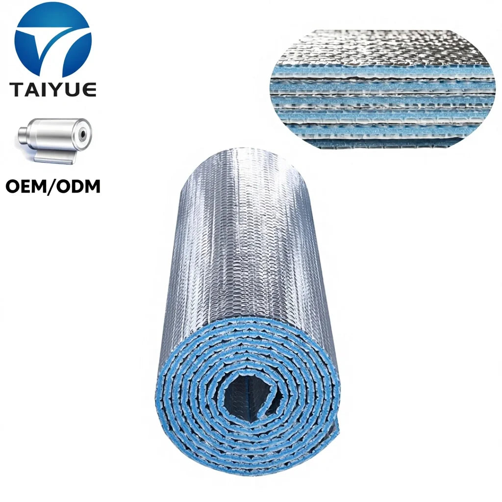 Reflective Aluminum Bubble Foam Foil Roof Heat Insulation Material Vapor Barrier Sheet Fire Retardant Soundproof Warm Keeping