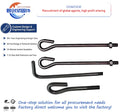 M12-M36 L-9 Shaped Angle Bolts Zinc Plated Carbon Steel Concrete Anchor Bolts J Bolt in 80mm 50mm 25mm Lengths Din Standard