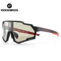 ROCKBROS Iquid Crystal Discoloration Glasses Photochromic Polarized Glasses Change Color Outdoor Sports Sunglasses