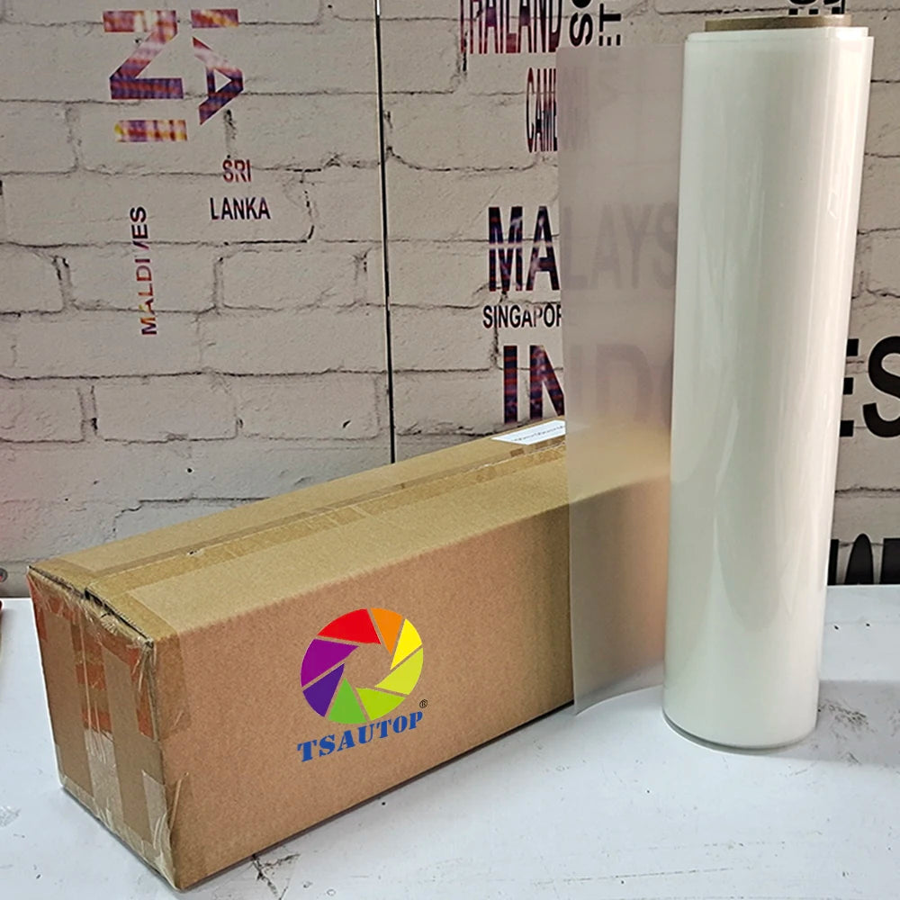 TSAUTOP Printable Hydrographic Film Customized Design Printing ECO Transparent Blank Film for Inkjet Printer