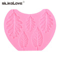 Plant Series Rose Leave Shape Silicone Fondant Cake Mold for Cupcake Candy Chocolate 3D Cake Decoration Baking Tools