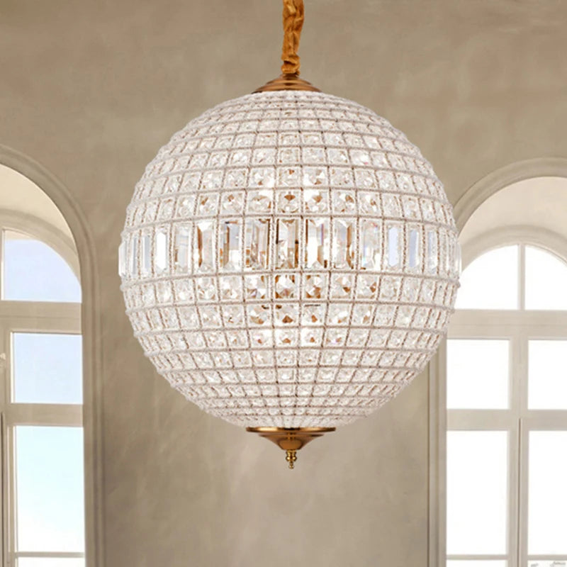 European Retro Palace Style for Palace Hotel Restaurant bar Kitchen Island Crystal Ball Ceiling Chandelier Ceiling Led Lamp