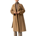 New Coming Women Long Fur Coat Spring Autumn Long Wool Cashmere Coat