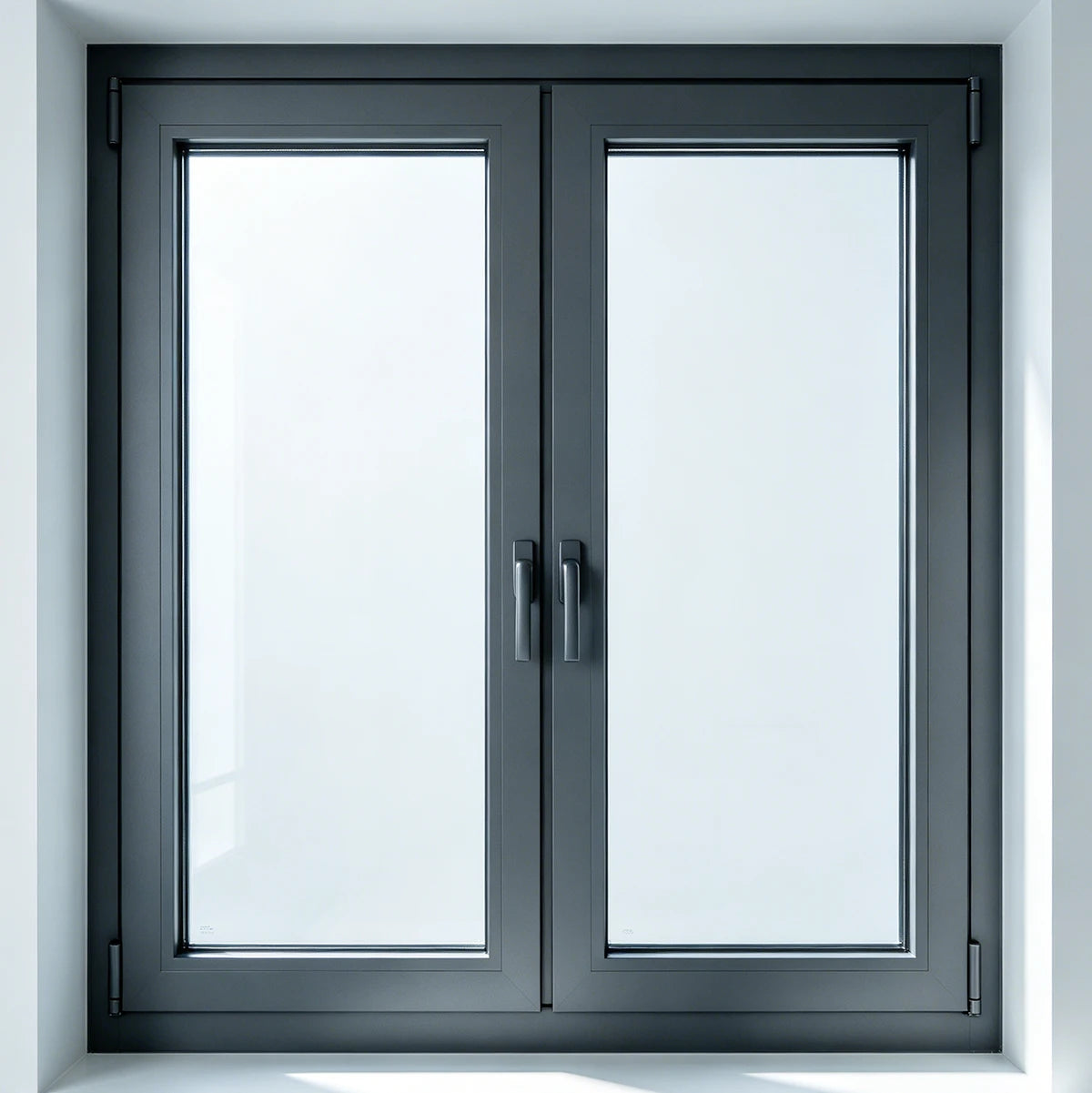 Windproof Noise Reduction High Rise Residential Aluminum Glass Casement Window for Houses