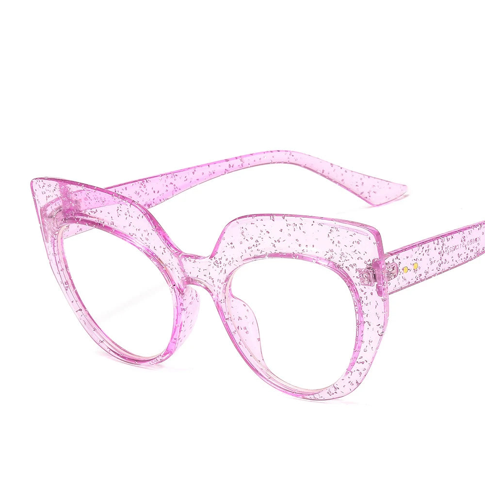 LBAshades  Fashionable Customized TR90 Square Cat Eye Shaped Sunglasses Oversized Thick Optical Eyeglasses Frame