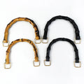 Meetee XP058 12.5/10cm Bag With Bamboo Handle Accessories Women Wallet High Quality Replacement Plastic Bag Handles