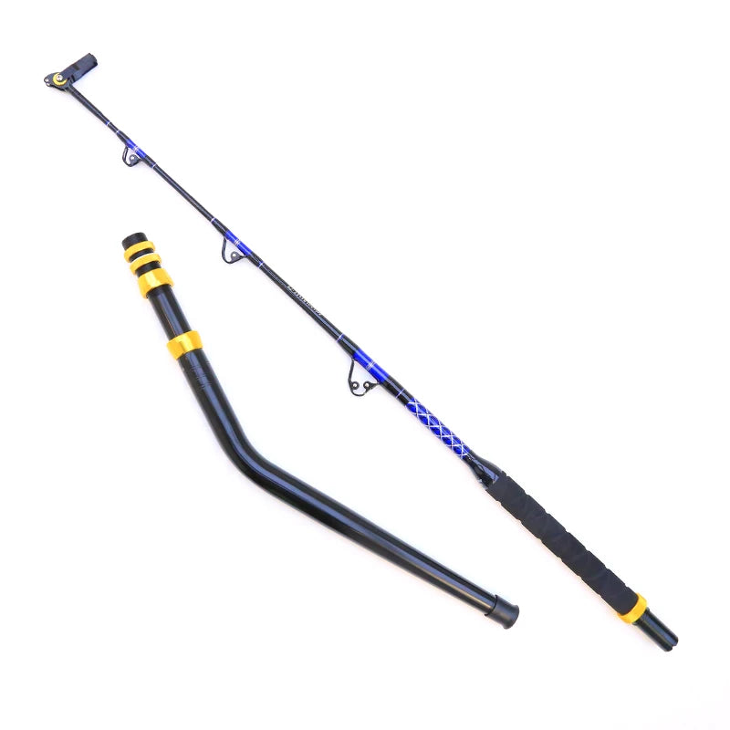 Offshore Heavy Trolling Fishing Rod Conventional Boat Fishing Roller Rod Bent Butt Boat Trolling Rod for Big Game Fishing