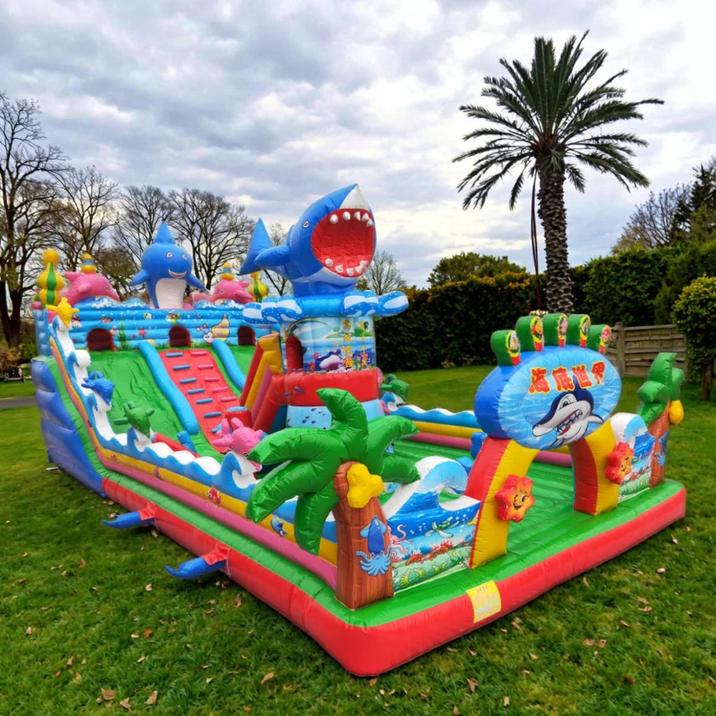Commercial Outdoor Inflatable Bounce House with Slide Large Kids Adult Playground Jumper Bouncer Castle for Outdoor Party Rental
