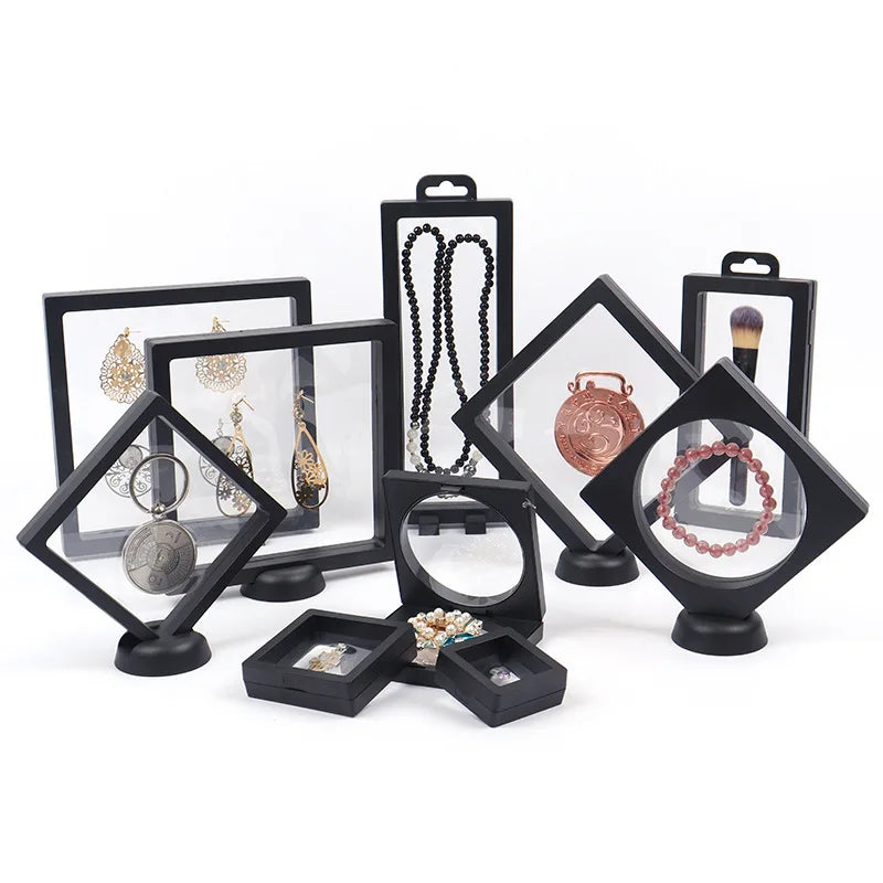 Jewelry Box  New Storage Transparent Anti-oxidation Pe Film Earrings Studs Necklace Ornaments Thin Display