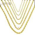 Direct Factory Classic Men's Stainless Steel 18K Gold Plated Link Chain Necklace European Style Gift Jewelry MegaBDM