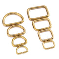 Brass Accessories Backpack Buckle D Buckle Handmade DIY Leather Art Hardware Square Buckle