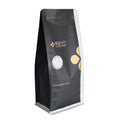 Custom Printed Bolsa De Cafe Black Matte 12oz 16oz 250g 1kg Coffee Packaging Pouch Flat Bottom Coffee Bags With Valve and Zipper