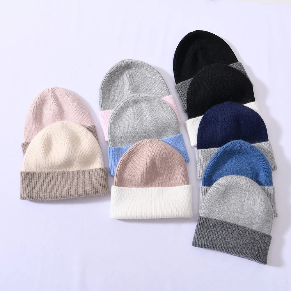 Jxwatcher Luxury Designer Womens Men Knitted Winter Cap Skully Custom Logo Thick Soft Wholesale Unisex Cashmere Knit Beanies Hat