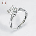 Womens Rings Gold 18k Luxury Solid Gold  Moissanite Engagement Rings Jewelry  Round  Moissanite Wedding Ring for Women