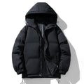 Winter Stand-Up Collar Solid Color Thickened Warm Jacket Men Down Coat Puffer Cotton Jackets