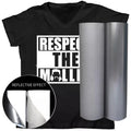 Flock Reflective Film PVC Garment Heat Transfer Vinyl Silver Color
