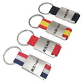 Custom logo Carabiner Key Chain Fabric Canvas Blank Metal Keychain for Promotion Gift