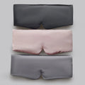 Satin Silk Oversized Eye Mask Total Blackout Adjustable Wide Velcro Face-Hugging Padded Eye Cover for Side Sleeper