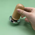 Factory Direct 57mm Coffee Tamper Rosewood Handle Espresso Maker Accessories Stainless Steel Flat Base