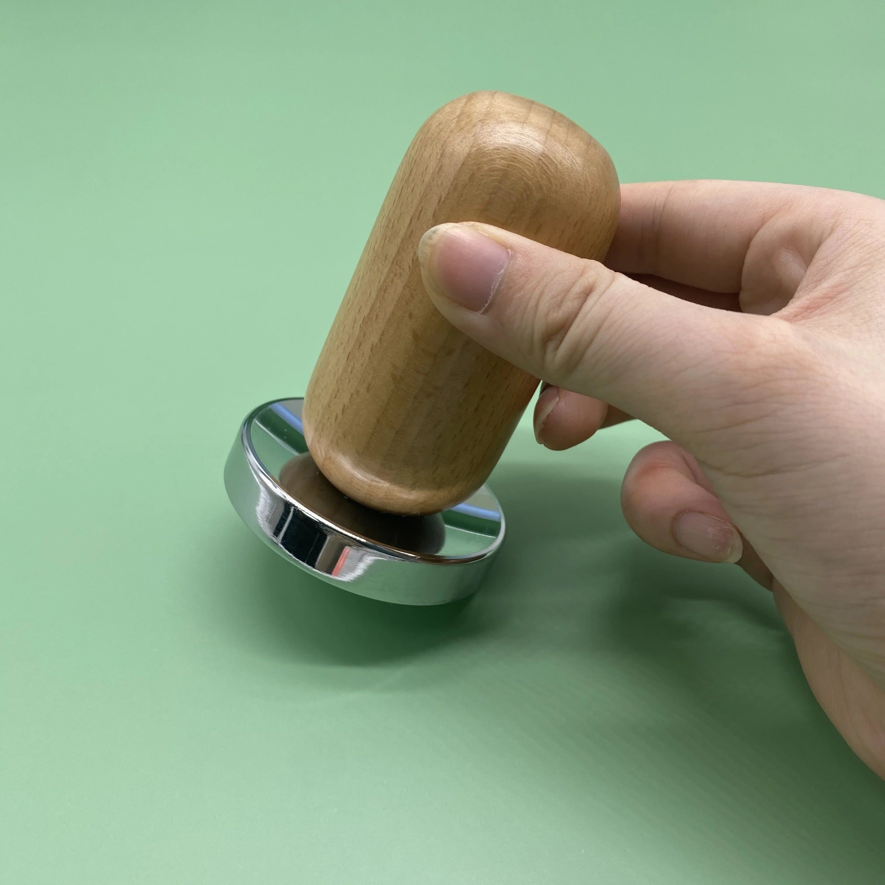 Factory Direct 57mm Coffee Tamper Rosewood Handle Espresso Maker Accessories Stainless Steel Flat Base
