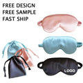 Custom Logo Luxury Premium Satin Silk Eye Mask Party Gift Silk Eye Mask Light-blocking Sleep Mask First Choice for Birthday Gift