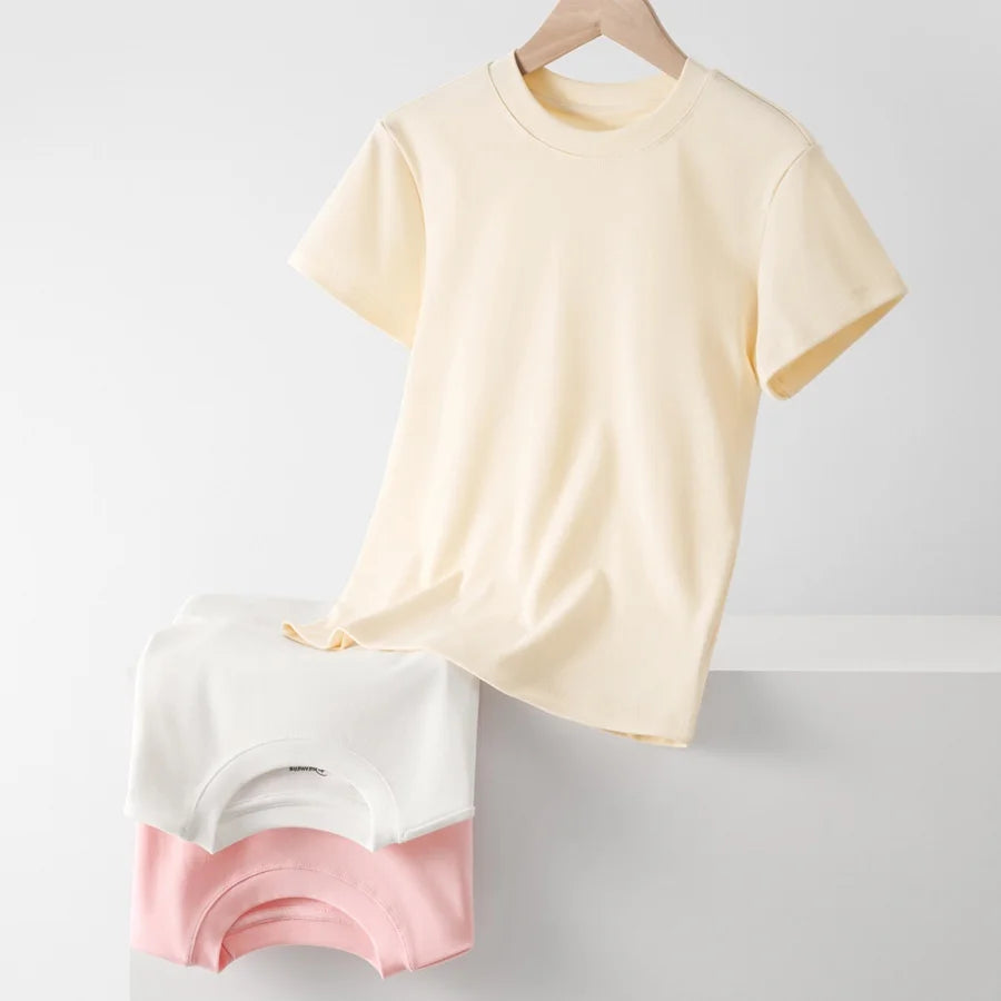Women's Printed Custom Pattern T-shirt Soft Round Neck Women's T-shirt 220 Gsm Cotton Spandex Women's Summer T Shirt Clothing