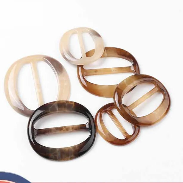 SR005 Wholesale Resin Material Oval Adjustable Buckle for Waist Belt