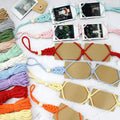 1Set DIY Photo Pendant Macrame Kit Factory Direct Boho Style Car/Home Decor Handmade Gift with English Tutorial Beginner