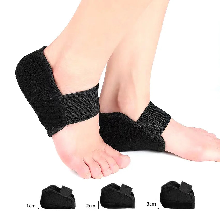 Plantar Fasciitis Heel Cups for Heel Pain Spur Protectors Sleeves Pads Support for Cracked Heels1CM/2CM/3CM Height Insoles