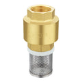 TMOK 3/4 Inch DN20 Brass One Way Check FootValve with Stainless Steel Strainer for Water Pump Suction