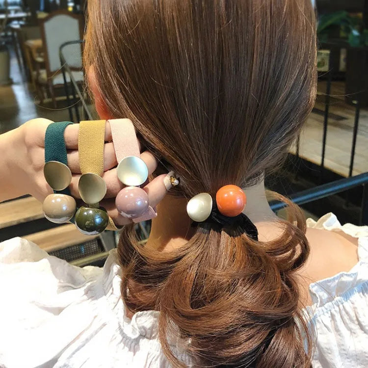 In Stock! Fashion Colorful Hair Tie Korean Simple Design Elastic Hair Ring Hair Band for Women