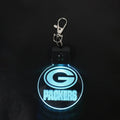 Car logo Plastic Key Holder for Led Keychain RGB Acrylic Key Ring DIY Design Rechargeable Decor Light Lamp 3d Illusion Lamp
