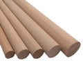 Multiple Size Solid Wooden Stick for Blank Unfinished Wooden Pole Walnut Wood Round Sticks