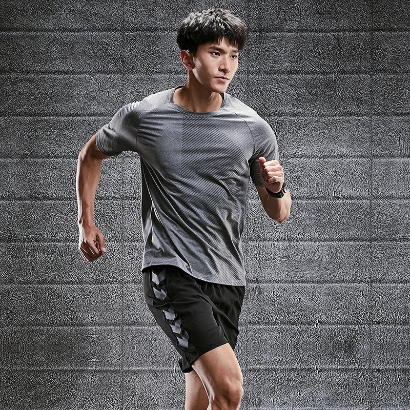 2022 Summer New Design Men's 2pcs Athletic Gym Sets Fitness Training  Sweatshirt and Shorts Suit