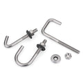 GLS 304 Stainless Steel Square Hook Bolt Asbestos Tile Corrugated Nail with Right Angle Special Screw Hook