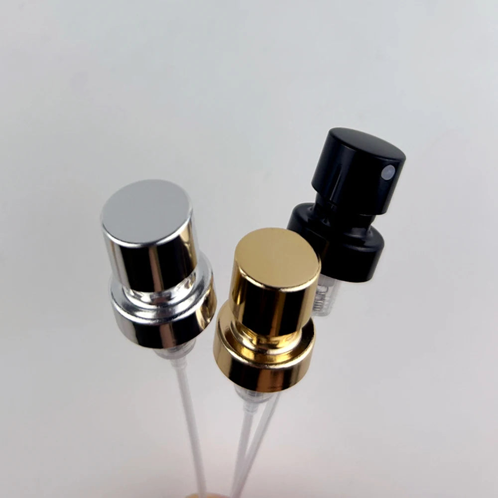15mm Best Selling High End Gold Silver Aluminium Crimp Pump Spray Invisible with Optional Tube Perfume Sprayer