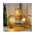 New EID Mubarak Ramadan Decor Islamic Gift Metal Crafts LED Battery Moon Star Table Ramadan Lamps for Ramadan Decorations