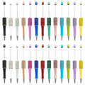 JH 2024 Novelty Design Crystal Bling Bling Crystal Wrapped Plastic Beadable Pens for DIY