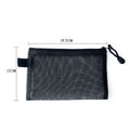 Makeup Cosmetic Bag Packing Pen Pencil Black Small Zipper Nylon Mesh Zipper Pouch Bag for Promotion Gift
