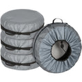 Custom 420D Spare Tire Cover for SUV Trailer RV Universal Sun Protection Sleeve Waterproof Dustproof Tyre Storage Cover