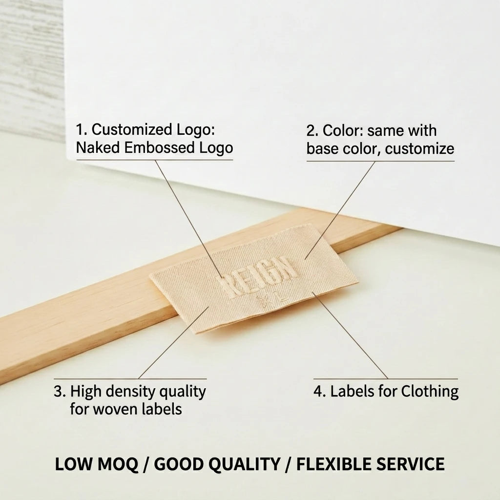 Factory Price 100PCS Cheap Factory Price Wholesale Fabric Tag Clothing Labels Woven Label for Garments