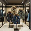 Custom Men's Winter Parka Jacket with Hood Waterproof Sports Coat Plus Size Formal Style OEM Service