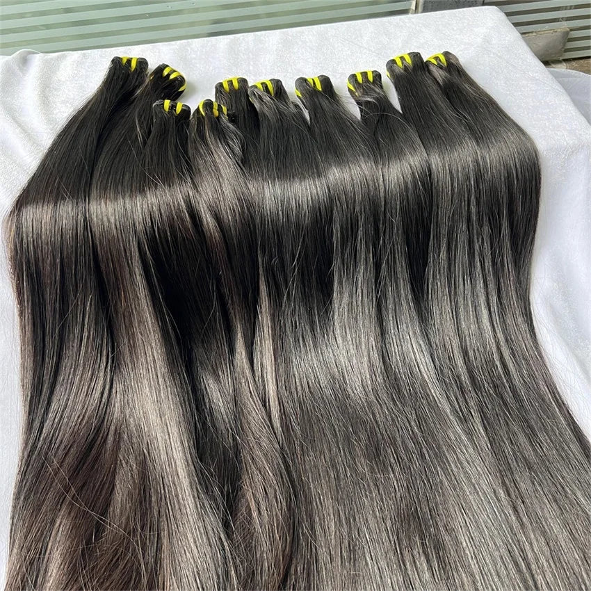 Unprocessed  Straight Hair Bundles Vendor Single Donor Raw Virgin Hair Double Drawn Vietnamese Human Hair Bundles