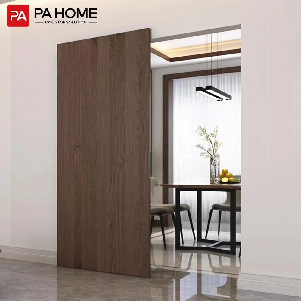 PA Modern  Aluminum Profile Floating Wall Mount Panel Sliding Invisible Secret System Hidden Interior Doors for Kitchen