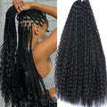Brazilian Braids Hair Extension 18-inch Jumbo Crochet Braid 90g Synthetic for Ombre Braiding Hair Dyed Fox Wave Synthetic Hair