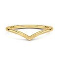 Milskye High Quality Silver 925 Stacked Curved Chevron Shape V Ring Engagement Wedding
