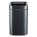 Nordic Style Open Top Stainless Steel Waste Bin for Home Kitchen Use Rectangular Structure with Foot Pedal Lid