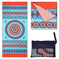 Personalized Microfiber Sand Free Custom RPET Beach Towel with Zipper Pocket